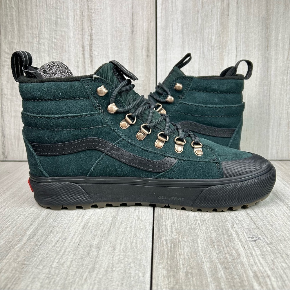 NEW Vans MTE SK8-Hi Scarab Green Waterproof Sneaker Boot Women’s Sizes 9 - Picture 4 of 11